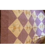 Vintage Hand Sown Church Quilt - 1930s or 1940s - 71&quot; X 56.5&quot; - $50.00