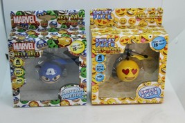 Marvel Heli Ball Captain America And Smiley Face Lot Of 2 New Sealed - £10.97 GBP