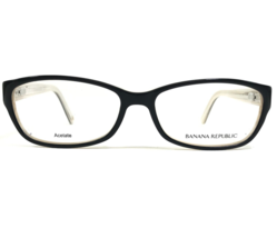 Banana Republic Eyeglasses Frames BUFFY 0JPZ Black Ivory Rectangular 53-15-130 - £21.79 GBP
