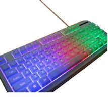 Abko Hacker K150W Korean Membrane LED Tenkeyless Wired Gaming Keyboard (White) image 3