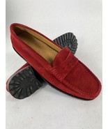 Men&#39;s Dooney &amp; Bourke Suede Penny Loafers Red SZ  EU 42 M US 9 - $49.49