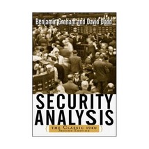 Security Analysis: The Classic 1940 Benjamin Graham/ David Dodd - £53.02 GBP