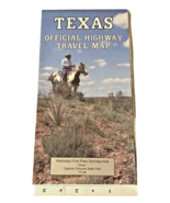 Vintage Texas Brochure Map Official Highway Travel 1990s Fold Out - $30.47 CAD