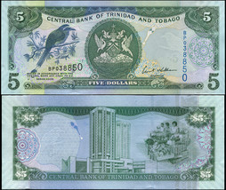 Trinidad and Tobago 5 Dollars. 2006 (2007) UNC. Banknote Cat# P.47a - $2.23
