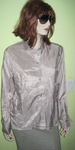 Vintage WOMEN&#39;S Ladies MICHELLE&#39;S Long Sleeve button down Grey Shirt  - £16.01 GBP