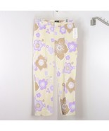 New Willi Smith Women&#39;s 10 Retro Floral Straight Leg Stretch Cropped Ank... - £11.79 GBP
