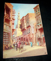 Antique Postcard CAIRO Raphael Tuck &amp; Sons OILETTE Native Street Mouski District - £22.64 GBP