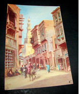Antique Postcard CAIRO Raphael Tuck &amp; Sons OILETTE Native Street Mouski ... - $28.49