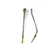 Lot of 2 La Mulata Alpaca Bombillas Yerba Matte Straws From Argentina - $967.47 MXN