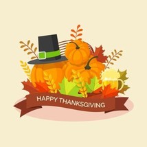 Happy Thanksgiving Edible Cake Topper Decoration - £10.37 GBP