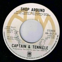 Captain &amp; Tennille Shop Around 45 rpm Butterscotch Castle - £3.42 GBP
