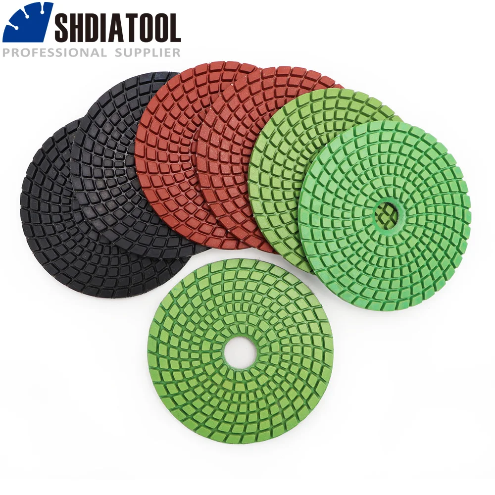 SHDIATOOL 7pcs/set  Professional Prem Quality  Polishing Pads for Marble &amp; Grani - £218.06 GBP