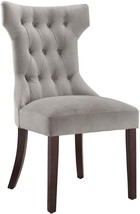 Dorel Living Clairborne Tufted Dining Chair, Taupe/Espresso, 2 Pack. - £150.54 GBP