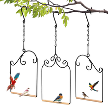 3 Pieces Hummingbird Swing Hummingbird Perch Feeder Rust Resistant Metal Frame w - £16.87 GBP