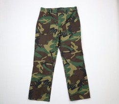 Vintage 90s Walls Mens Large Faded Lightweight Wide Leg Camouflage Hunting Pants - £53.98 GBP