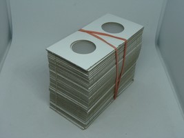 25c - 90 Pcs Pack Lot Foldable Coin Holder Flap Storage Display Cardboard Card - £7.06 GBP