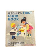 Vintage Childs First Cookbook 1950s Happy Hour Book For Boys &amp; Girls Age... - $39.80 CAD