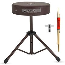 5 Core Drum Throne 3" Thick Padded Comfortable Guitar Stool Drummer Chai... - $42.96