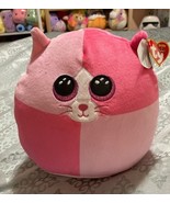 Ty Squish-A-Boos Scarlett the Cat Valentine&#39;s Day 8&quot; Stuffed Plush Toy T... - $6.77 CAD