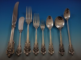 Grande Baroque by Wallace Sterling Silver Flatware Set 24 Dinner Service... - £12,440.05 GBP
