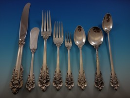 Grande Baroque by Wallace Sterling Silver Flatware Set 24 Dinner Service 203 Pcs - $15,835.05