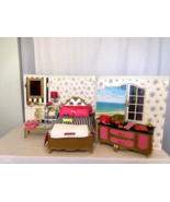 American girl doll Grand Hotel Bedroom Bathroom Vanity Desk  With Access... - $173.25