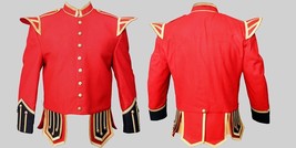 Doublet Red Blazer Wool Gold Braid Gold Buttons Black Cuffs And Upper Flaps - £103.91 GBP