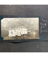 Vintage Photograph 1920s Camp Fire Girls At A Picnic - $16.17