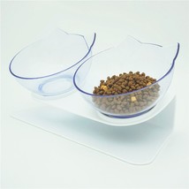 Non-slip Double Cat Bowl Dog Bowl With Stand Pet Feeding Cat Water Bowl ... - £16.74 GBP
