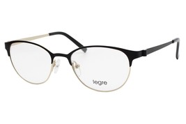 Legre LE 5122 H40 Black Gold Unisex Metal Eyeglasses 49-17-132 W/Case - £37.72 GBP