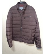 MICHAEL KORS MEN&#39;S QUILTED/PUFFER STAND NECK LONG SLEEVE BROWN JACKET SI... - $1,430.47 MXN