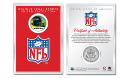 BALTIMORE RAVENS NFL Helmet JFK Half Dollar Coin w/ NFL Display Case LIC... - $12.16