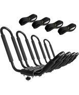 Kayak Roof Rack, 2 Pair J-Bar Roof Rack With 4 Ropes. Heavy Duty Kayak Roof - $51.99