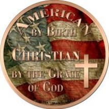 American Christian Novelty Metal Mini Circle Magnet - $12.95
