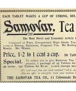 Samovar Tea Tablets 1894 Advertisement Victorian Hot Beverage Pills ADBN1y - $19.99