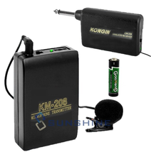 Mini Wireless Cordless Clip-On Lapel Tie Microphone Mic Transmitter Set Kit - $20.32