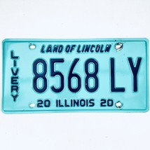 2020 United States Illinois Land of Lincoln Livery License Plate 8568 LY - £14.75 GBP