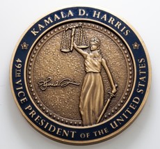 Vpotus 49th Vice Presidente Kamala D. Harris Challenge Medalla, Muy Rara - $642.53