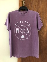 NWT Women&#39;s Seattle WA Pacific Northwest Purple T-Shirt Size MEDIUM - $7.99