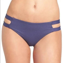 Tavik Chloe Cutout Bikini Bottoms Full Coverage Ribbed Cobalt Blue S - £11.31 GBP
