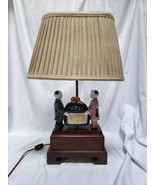 Frederick Cooper Ceramic Dual Socket Lamp Asian Couple holding Dragon Ce... - £206.32 GBP