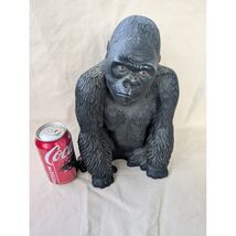Vintage 1981 Universel Statue Gorilla Banque Noir Ape Figurine Chicago 1... - $102.89