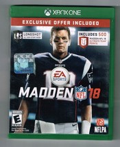 EA Sports Madden NFL 18 Xbox One video Game Disc &amp; Case - £15.25 GBP