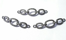 Pave Diamond Chain Jewelry Connector 925 Silver Diamond Jewelry Connectors - €79,76 EUR