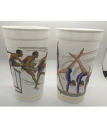 1988 Mcdonald&#39;s US Olympics Track &amp; Field &amp; Gymnastics Plastic Cups (2) - £10.16 GBP