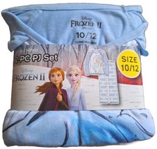 Disney Frozen II Girls Elsa Believe In The Journey 2PC Blue PJ&#39;s Sleepwear 10-12 - £12.68 GBP
