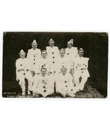 1910 Waterloo Pierrots Troupe Bridlington RPPC Postcard Clown Group Phot... - £15.56 GBP