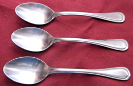 Lifetime Cutlery LCU21 Stainless Flatware 3 Oval Place/Soup Spoons Korea *  - £7.10 GBP
