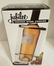 Prodyne Jubilee Acrylic Iceless Wine Cooler Single Bottle Chrome Accent - £9.19 GBP
