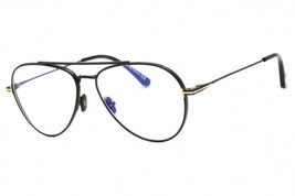 TOM FORD FT5800-B 001 Shiny black/Clear/Blue-light block lens Eyeglasses... - $136.50